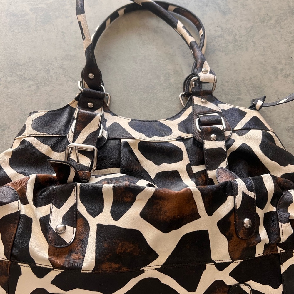 Stylish Giraffe Print Women's Bag